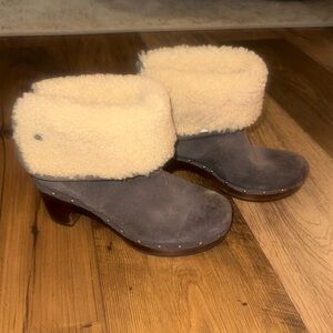 Ugg fur lined suede boots